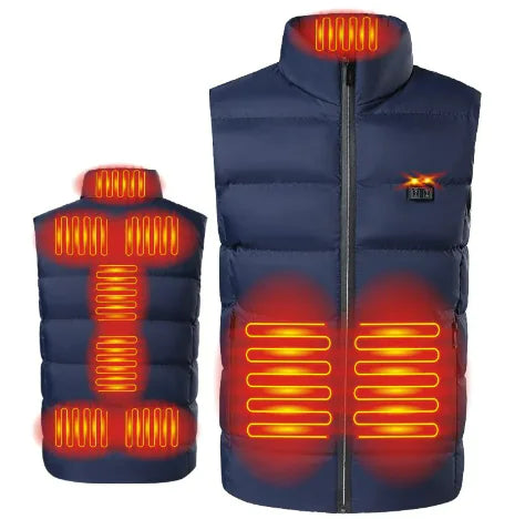 9-Zone USB Heated Vest Jacket for Winter Hunting and Hiking